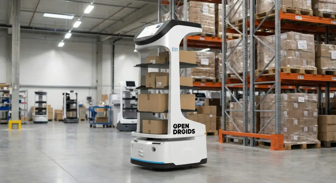 OpenDroids AMRs bring the inventory directly to the picker.