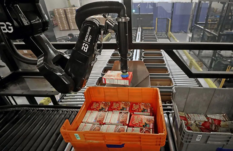 Core uses robotic arms to pick and transfer individual products.