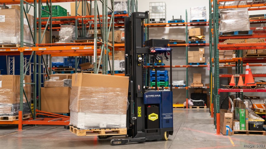 Third Wave autonomous forklifts using intelligent navigation for warehouse pallet handling.