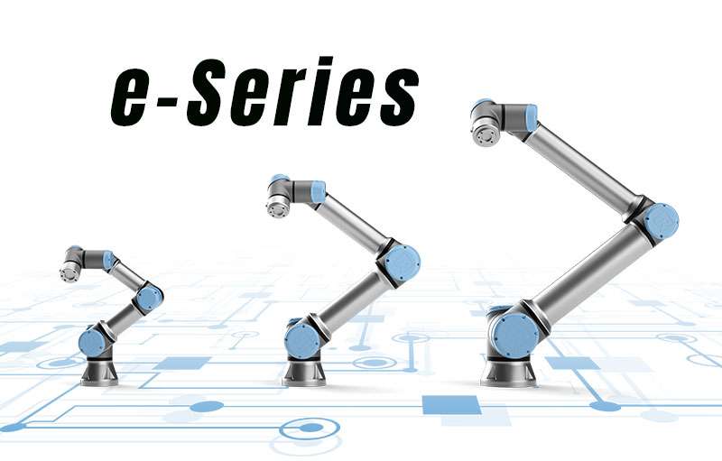 Compact, precise e-Series collaborative robots designed for picking, packaging, and flexible material handling.