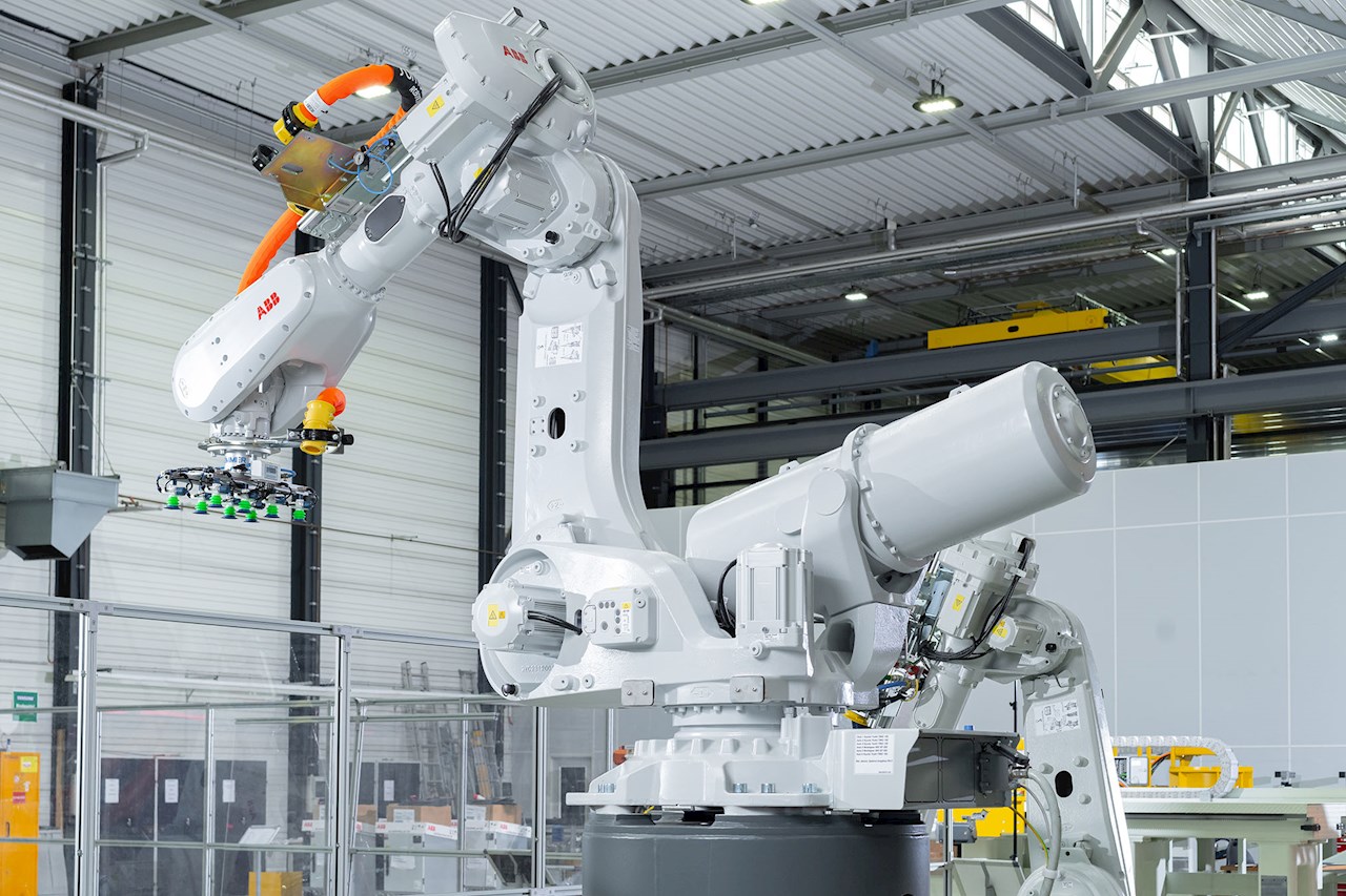 ABB's IRB industrial robots provide precision, speed, and flexibility for automated manufacturing and material handling.