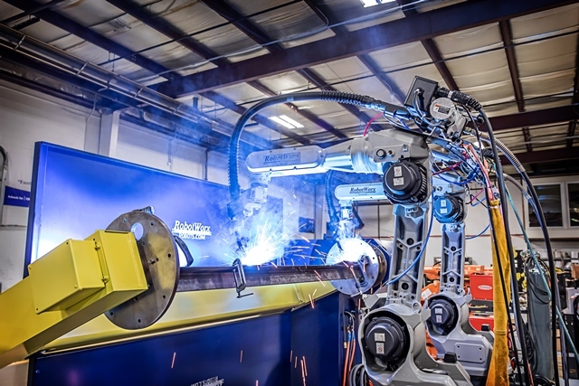 ABB robotic welding systems automate precision welding for automotive, metal fabrication, and industrial manufacturing.